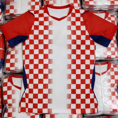 Croatia Away Jersey Men Fan Version Soccer Training Shirt  10Pcs
