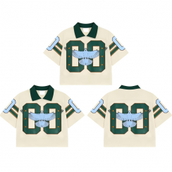 Short Sleeve Mesh Women Football Fan Practice Jersey 3PCS