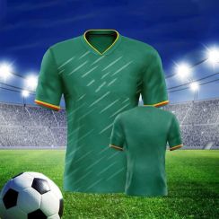 Mens Custom Retro Soccer Jersey 2Pcs