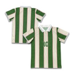 Retro Stripe Sublimated Mens Football Jersey 6Pcs