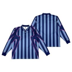 Polo Neck Design Retro Long Sleeve Football Shirts 7Pcs
