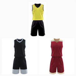 Athletic Training Uniform Bundle 3 Mixed Sports Kits with Shorts